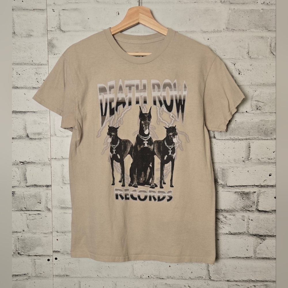 Death Row Records Graphic Tee Mens Medium Hip Hop Rap Streetwear